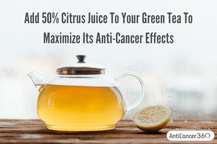 green tea with citrus juice
