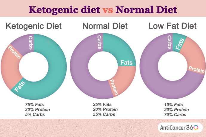 keto diet vs normal diet vs low fat diet