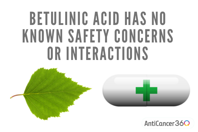 betulinic acid has no known safety concerns or interactions